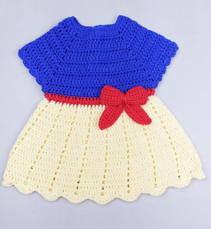 Vestido branca de neve clearance croche